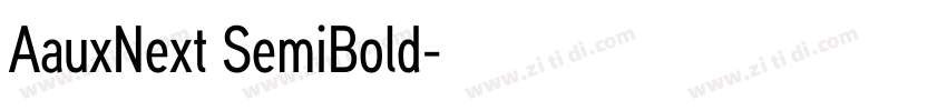 AauxNext SemiBold字体转换